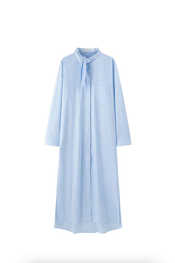 Viktoria Chan Kaz Shirt Dress Blue-4